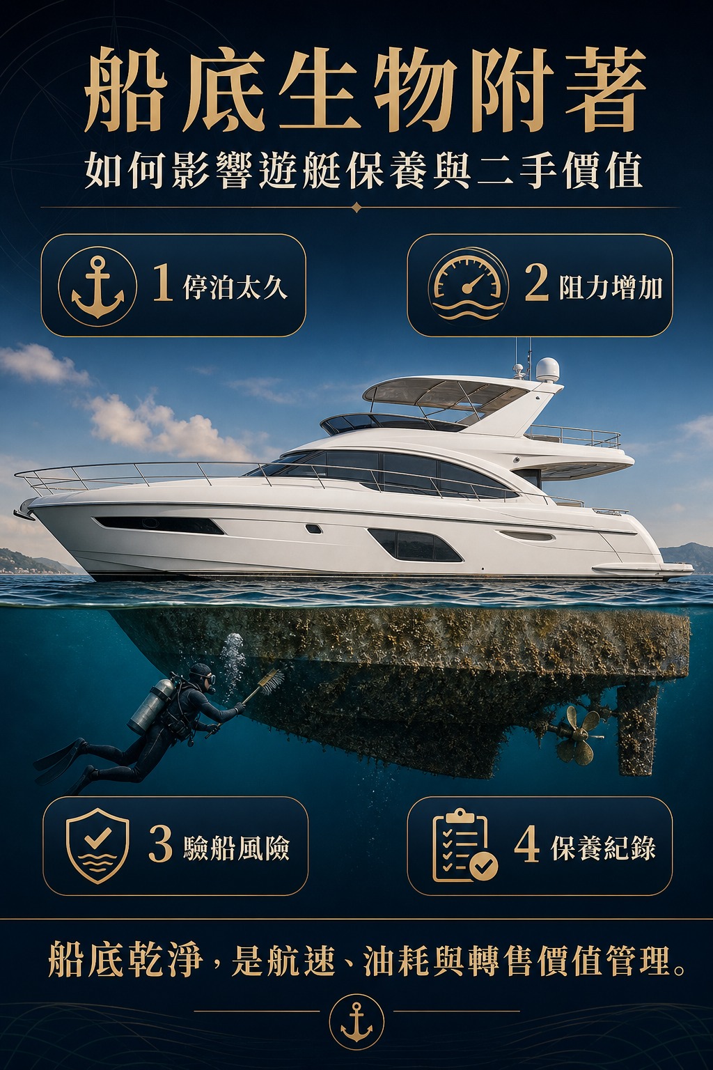 遊艇船底生物附著完整 Image-2 資訊圖